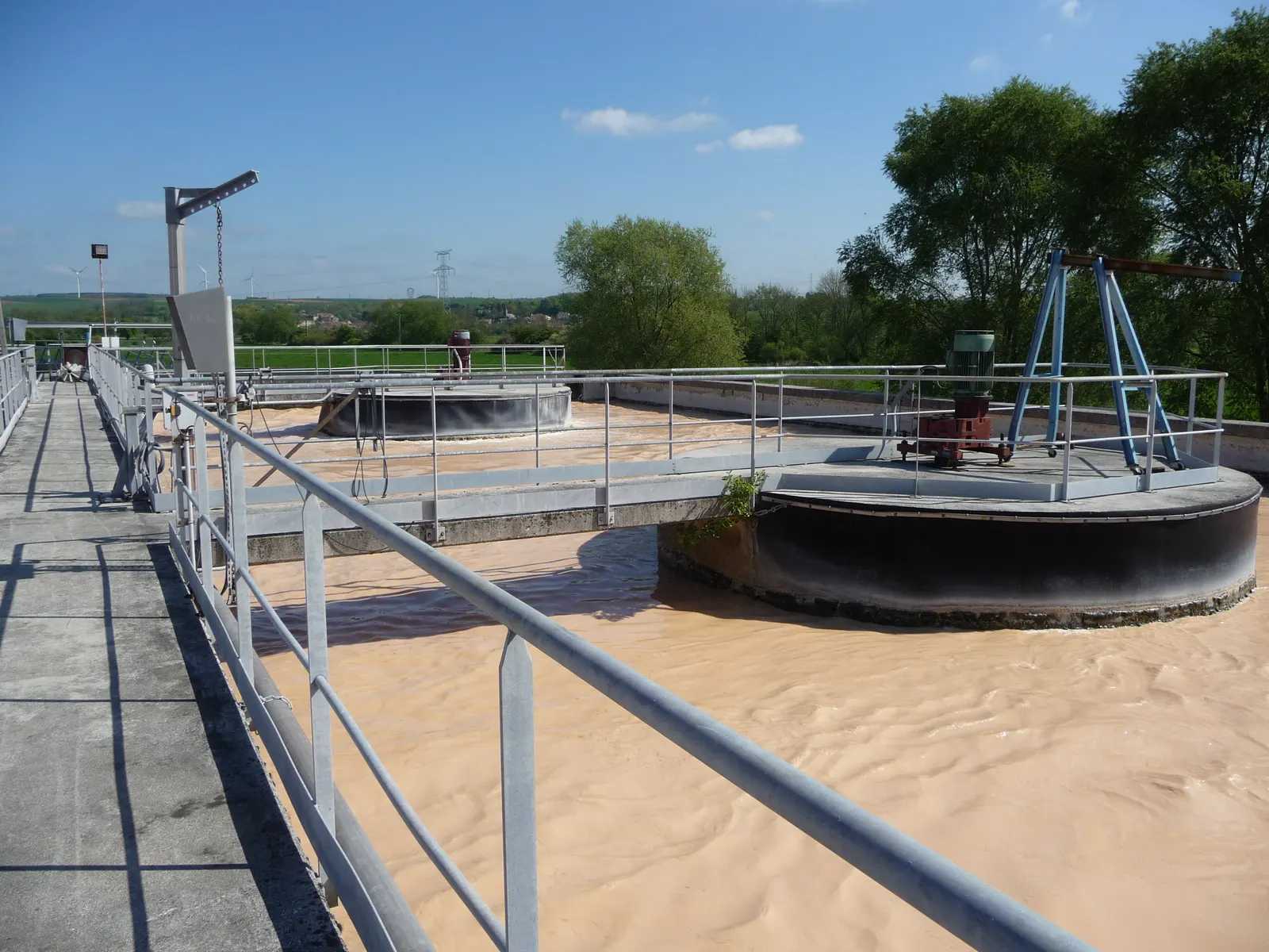 Bassins d’aération d’une station d’épuration